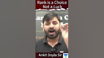 Rank Is a Choice, Not Luck 💯 | Ankit Doyla Sir on GATE 2026 🔥 #shorts