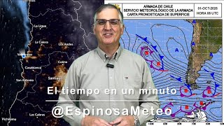 One-minute weather forecast for the Valparaíso and Santiago regions, Wednesday, October 1, 2025