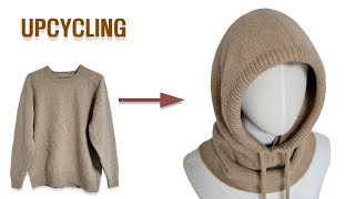 DIY 안입는 니트로 인기 있는 바라클라바 만들기/Making Knit Balaclavas/ 아이들 것도 가능/also available for children/니트 리폼