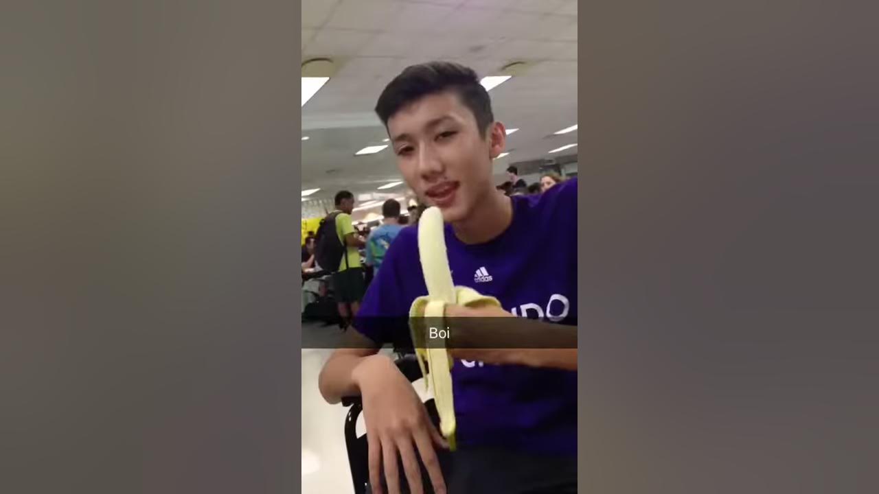 Asian Man Deep Throats Banana Youtube 