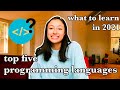 top programming languages 2021 // best languages for beginners to learn to get hired!