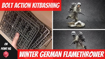 Bolt Action kit bashing - winter German flamethrower
