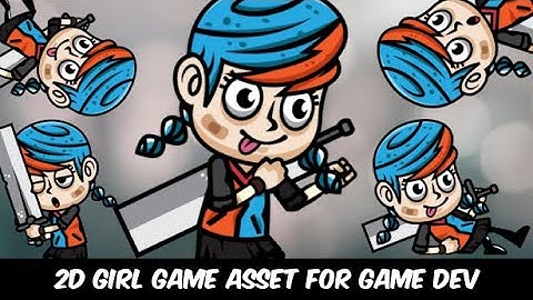 2D Sword Girl Sprites - Game Asset Character Animation