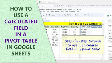 Google Sheets | How to Add & Use Calculated Field | Pivot Table | Example | Spreadsheet | Tutorial