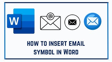 how to insert email symbol in Word