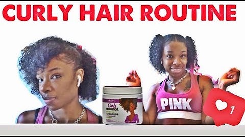 CURLY HAIR ROUTINE!!..ORS CURLS UNLEASHED CURL BOOSTING JELLY!!