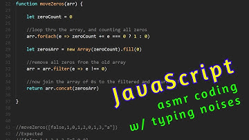 ASMR Coding Lo-Fi | solving JavaScript challenges with typing noises, no talking