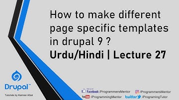How to make different page specific templates in Drupal 9 ?Urdu/Hindi | Lecture 27