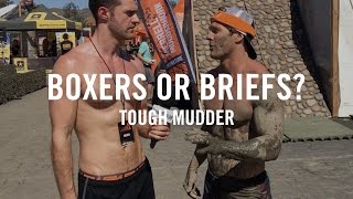 Workout  Shirtless Fitness Athletes Answer Boxers or Briefs at Tough  Mudder 2016 