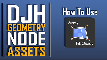 Array Fit Quads- How to Use DJH Geometry Node Assets