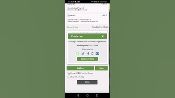 Betway booking code 12 march