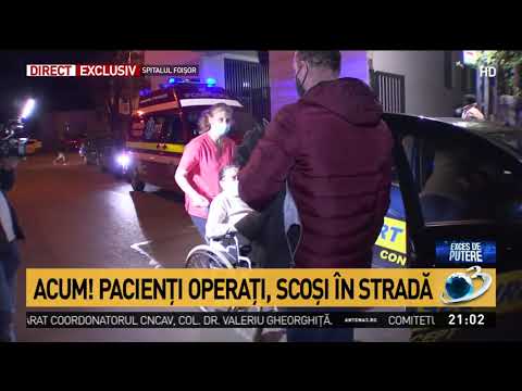 Spitalul de Ortopedie Foişor din Bucureşti, evacuat! Zeci de pacienţi operaţi au fost scoși în