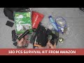 180pcs survival / camping / hiking kit from amazon -  explore what&#39;s inside #BUGOUT #SURVIVAL