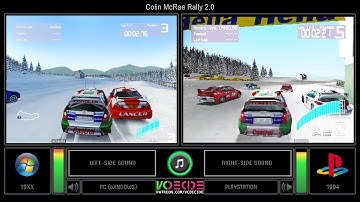Colin McRae Rally 2.0 (PC vs PlayStation) Side by Side Comparison (PC vs PS1) VCDECIDE
