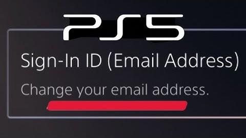 HOW TO CHANGE PS5 ACCOUNT EMAIL ADDRESS NEW!