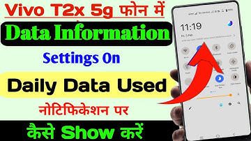 Vivo t2x 5g data usage settings, vivo t2x 5g enable daily data used, vivo t2x show daily data usage