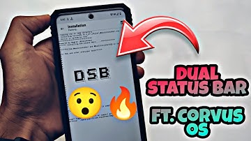 Dual STATUS Bar MOD - Corvus OS 16.5 Android 11 | All devices 🔥🔥