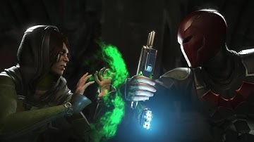 Injustice 2 : Enchantress Vs Red Hood - All Intro/Outros, Clash Dialogues, Super Moves