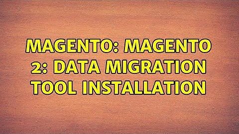 Magento: Magento 2: Data migration tool installation (2 Solutions!!)