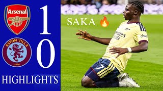 Arsenal vs Aston Villa 1-0 Highlights & bukayo saka Goal •  Premier League 2027 