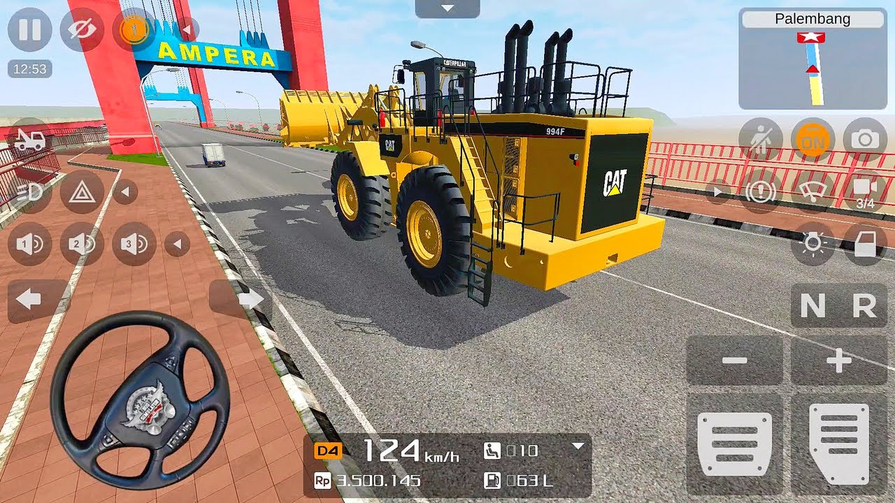 Bussid Caterpillar CAT 994F Wheel Loader Mod Bus Simulator Indonesia