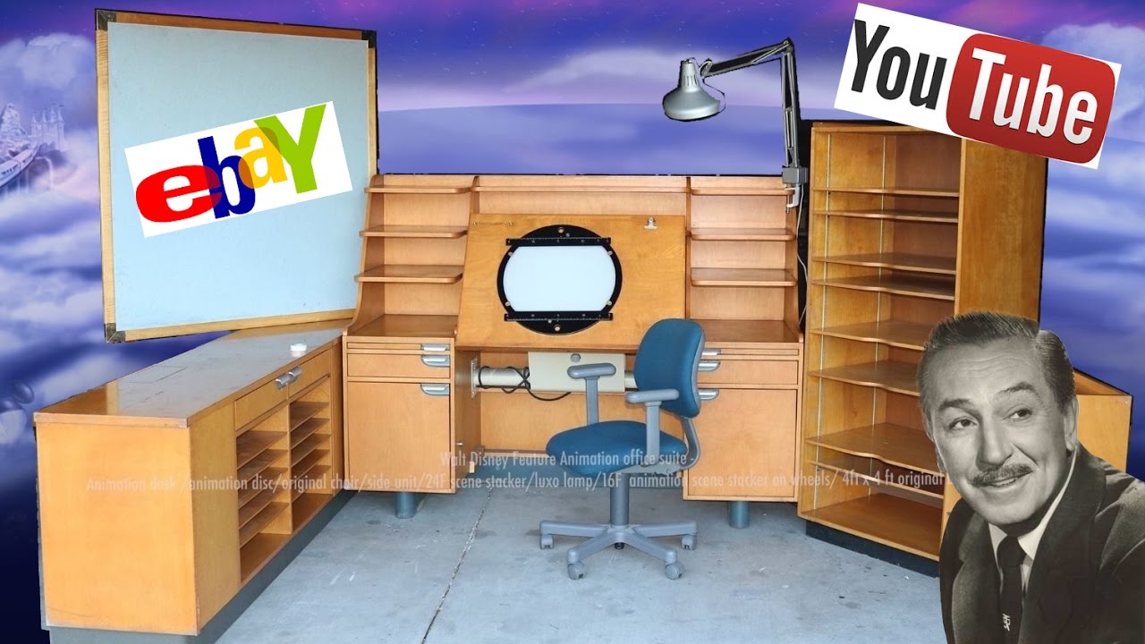 Vintage Disney Animators Desk For Sale On Ebay Youtube