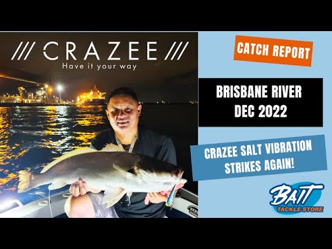 Crazee Salt Vibration Lure in the Brisbane River Strikes again