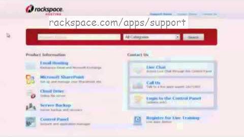 Rackspace Email & Apps Support