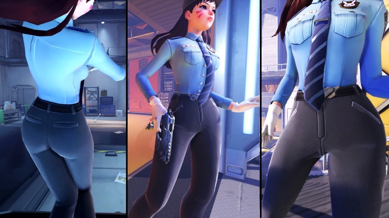 Overwatch new D.va skin Police Officer.