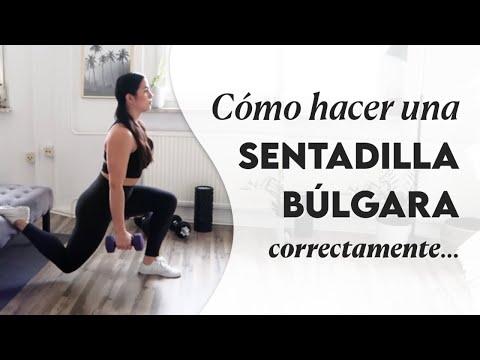 CÓMO HACER UNA SENTADILLA BULGARA (Bulgarian Split Squat) | Ejercicios para aumentar masa muscular