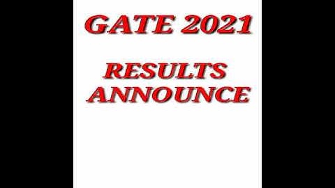 GATE 2021 RESULTS UPDATE #short