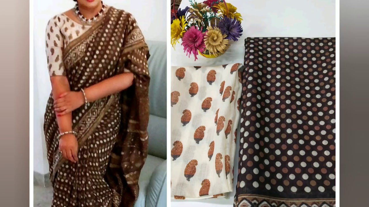 Chanderi linen, silk cotton, soft silk & Bengal cotton YouTube