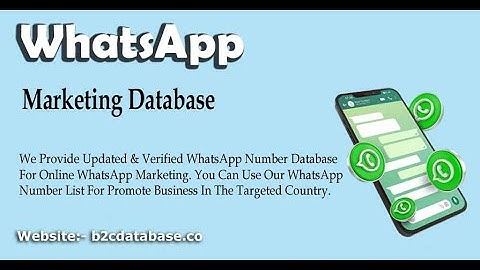 WhatsApp Mobile Number List