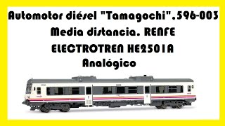 Automotor “Tamagochi” RENFE 596-003 | Electrotren HE2501A Escala H0 con el El Taller del Modelista