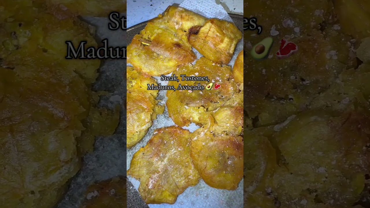 Ribeye Steak, Tostones, Maduros, Avocado🥩🥑 