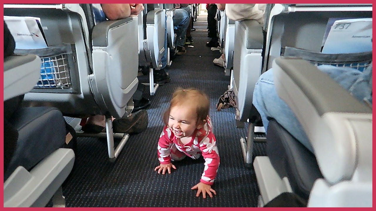 kicked off flight for top ✈️ BABY ESCAPES HER AIRPLANE SEAT!