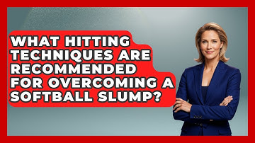 What Hitting Techniques Are Recommended for Overcoming a Softball Slump?