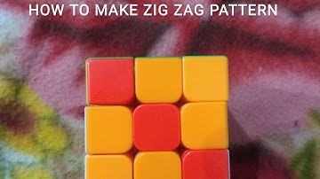 HOW TO MAKE ZIG ZAG PATTERN #shorts #youtubeshorts #ytshorts #cube #cubepattern #shortsvideo