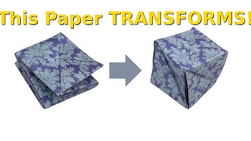 Squid Game Origami – Ddakji That Transforms into a Cube!