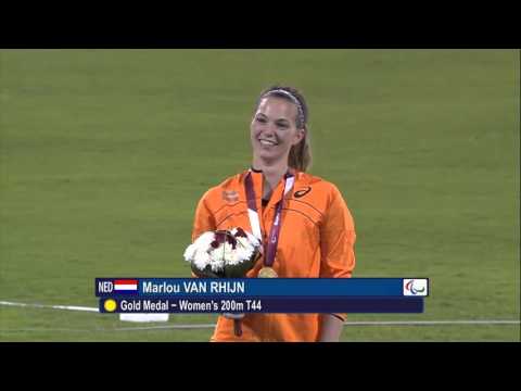 Women's 200m T44 | Victory Ceremony |  2015 IPC Athletics World Championships Doha