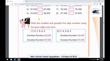 Rotary Club of Ambattur class 5 Maths Chapter 2 Numbers and place values Part 9