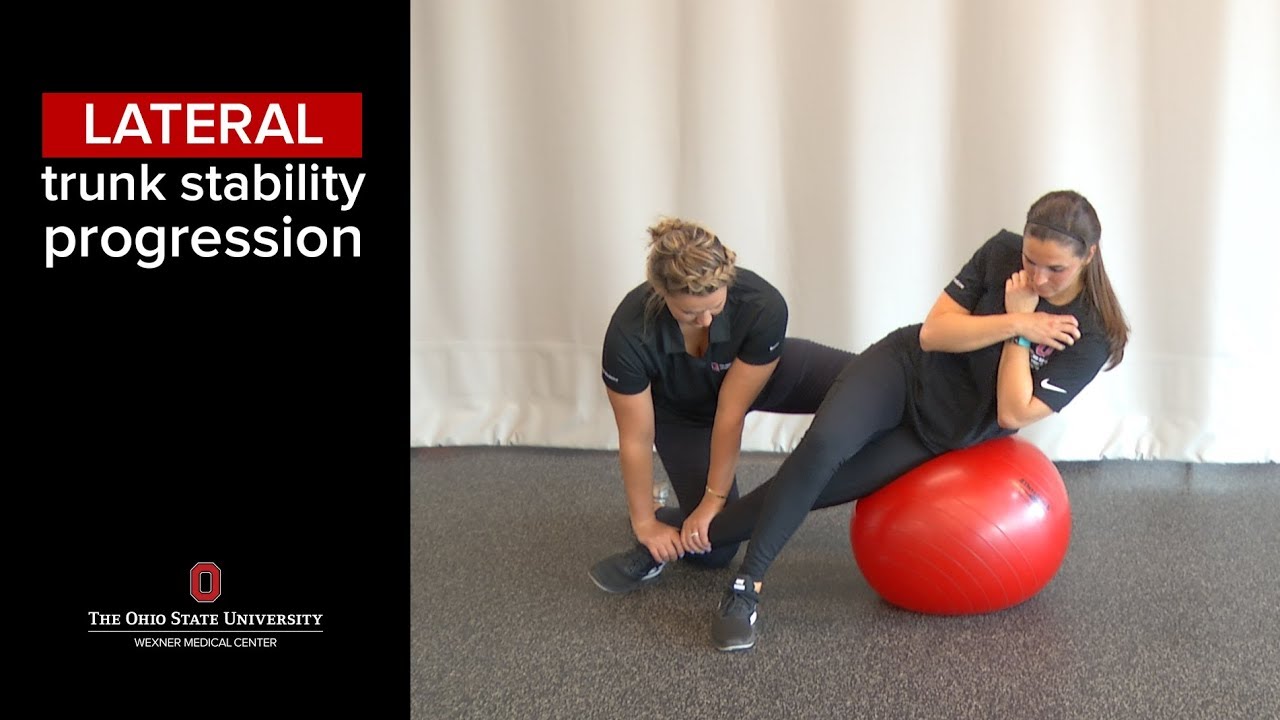 Lateral trunk stability progression Ohio State Medical Center YouTube