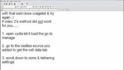 FIX MMS ON iPHONE iOS 6.XX 7.XX T-MOBILE JAILBREAK UNLOCK