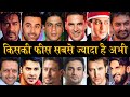 जानिए बॉलीवुड के हीरो एक फिल्म का कितना फीस लेते हैं AkshayKumar #SalmanKhan #AjayDevgn #shahrukhkha