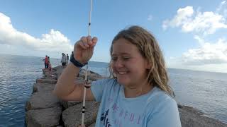 Fishing at the Texas City Dike with The Harmons - August 29, 2020