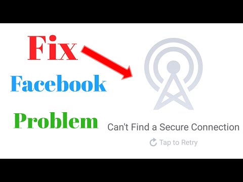 How To Fix Facebook Problem Can't Find A Secure Connection || How To Solve Facebook Problem