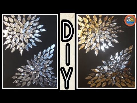 Aluminium Foil Crafts - Home Decor - DIY - YouTube