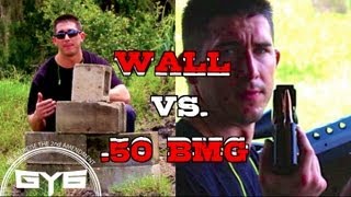 50BMG -vs- Cinder Block Wall