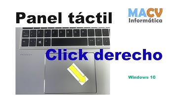 Configurar clic derecho en panel táctil de una Laptop en Windows 10
