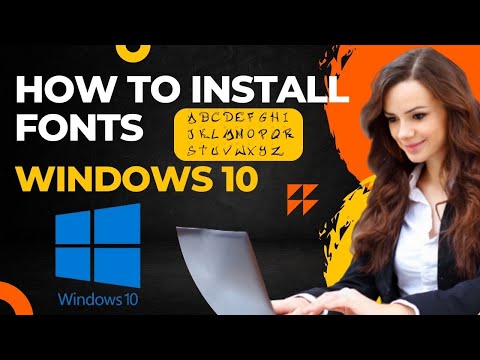 ✔️ Windows 10 - How to download and  Install Fonts  on Your PC💯